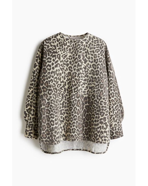 Blouse Popover En Twill H&M en coloris Natural