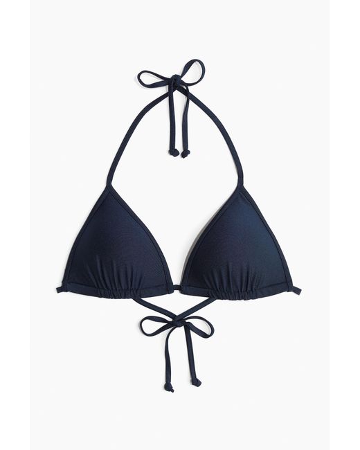 H&M Blue Push-up Triangel-Bikinitop