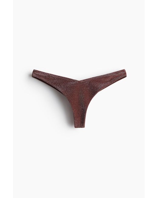 H&M Bikinislip in het Brown