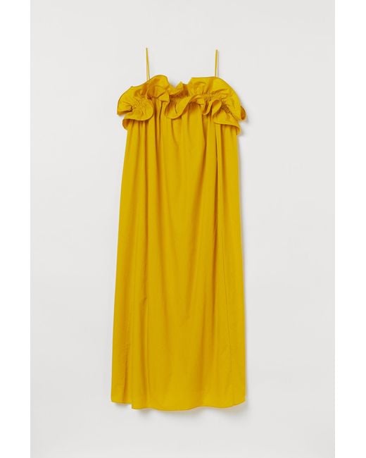 flounce trimmed dress