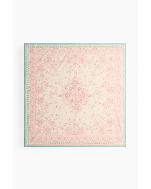H&M Pink Gemustertes Tuch