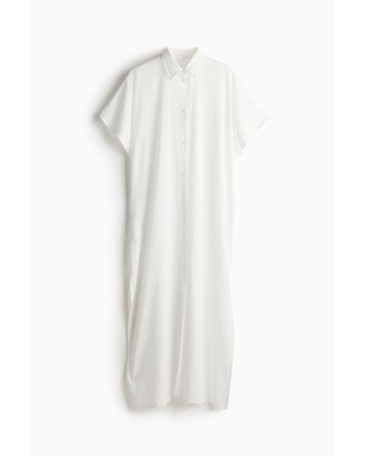 H&M White Langer Strandkaftan