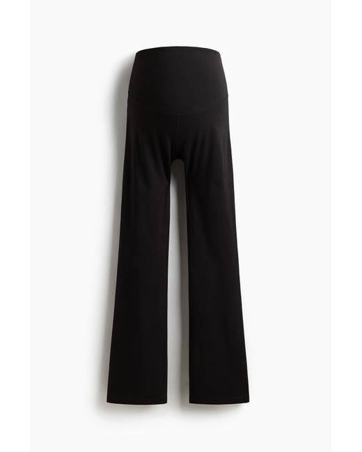 H&M Black MAMA Ausgestellte Sportleggings mit SoftMove
