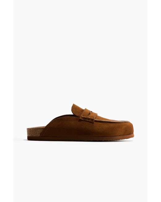 H&M Brown Pantoletten