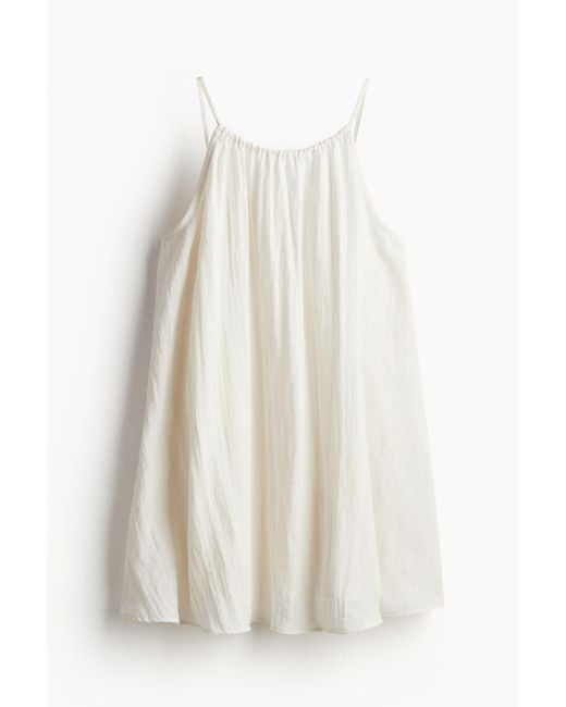 H&M A-linejurk in het White