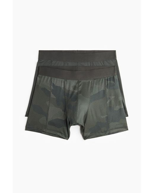 H&M 2er-Pack Sport-Trunks mit DryMoveTM in Gray für Herren