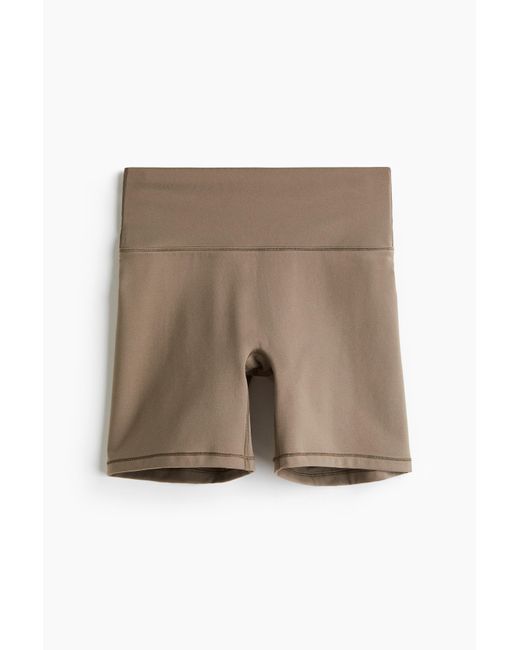 H&M Sportfietsshort Met Softmovetm in het Brown