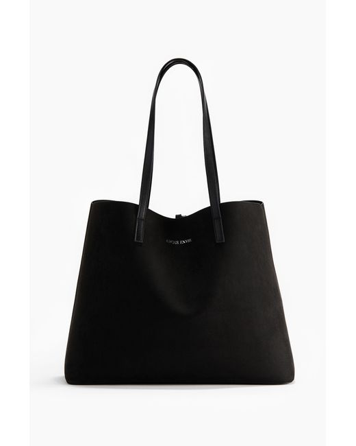H&M Shopper in het Black