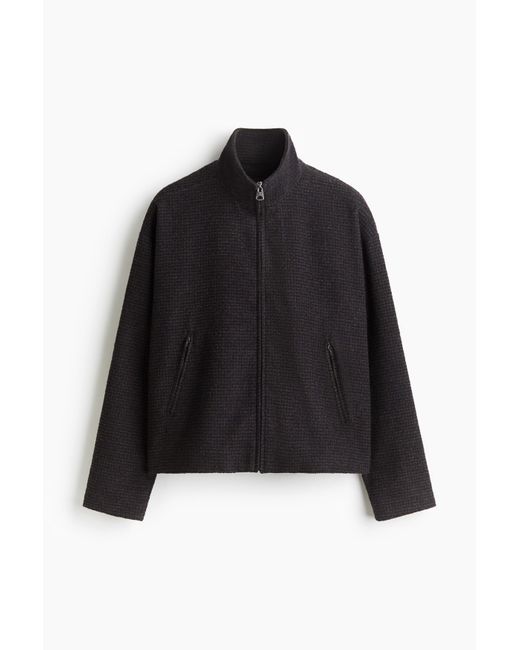 H&M Jacke aus Webstoff in Black für Herren
