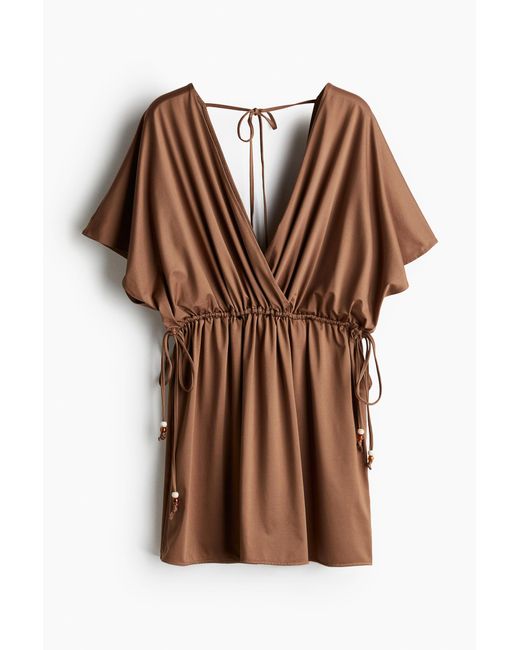 Robe de plage à encolure en V H&M en coloris Brown