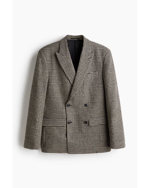 H&M Blazer aus Wollmix in Relaxed Fit in Gray für Herren