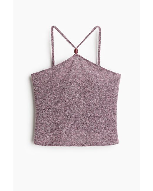 H&M Purple Gestricktes Trägertop