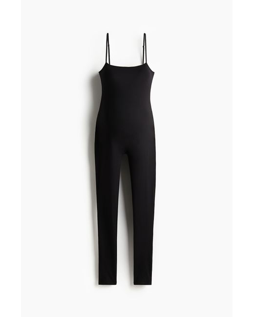 H&M Black MAMA Before & After Integral-bra unitard