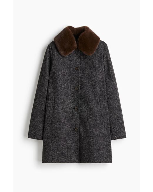 H&M Black Car Coat