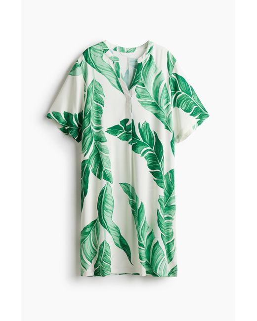 H&M Green Tunikakleid aus Viskose