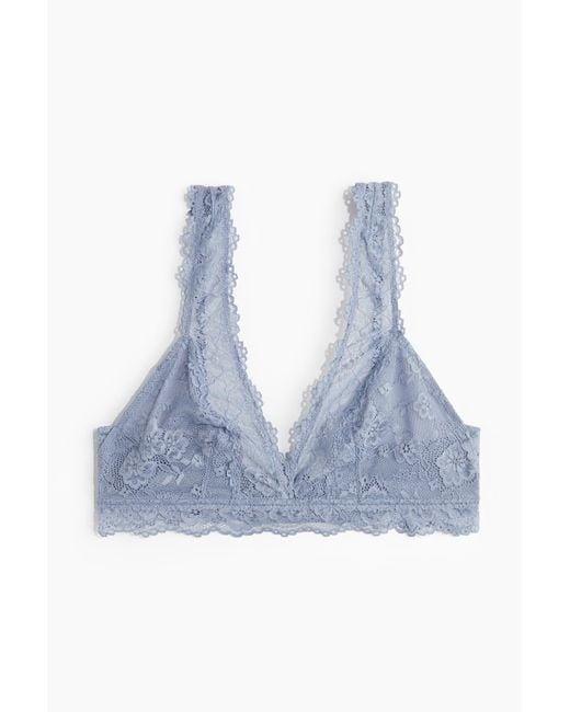 H&M Blue Soft-BH aus Spitze