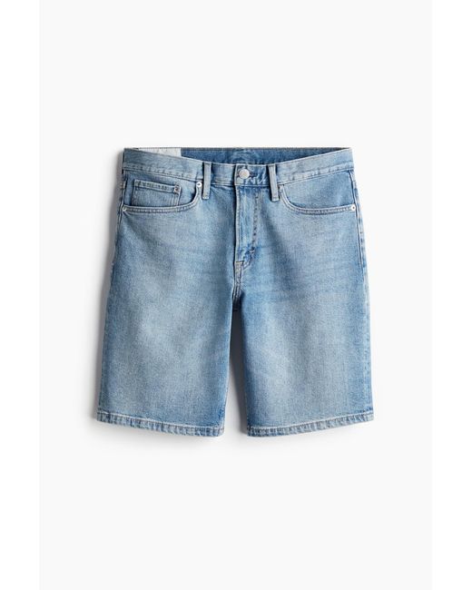 H&M Regular Denim Shorts in Blue für Herren