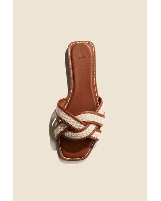 H&M Natural Sandalen mit geflochtenen Riemen