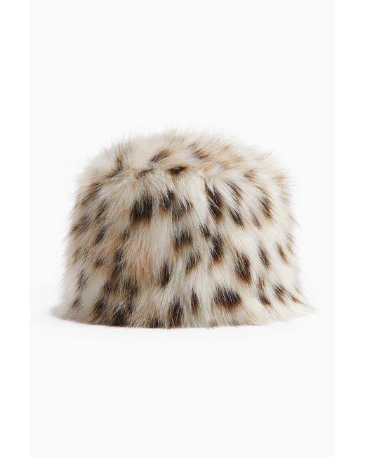 H&M Natural Flauschiger Hut