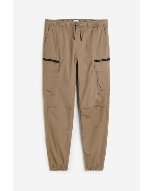 Pantalon jogger cargo Regular Fit en tissu ripstop H&M pour homme en  coloris Neutre | Lyst