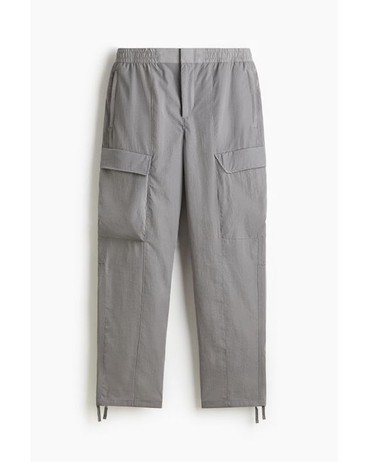 H&M Cargohose aus Nylon in Relaxed Fit in Gray für Herren