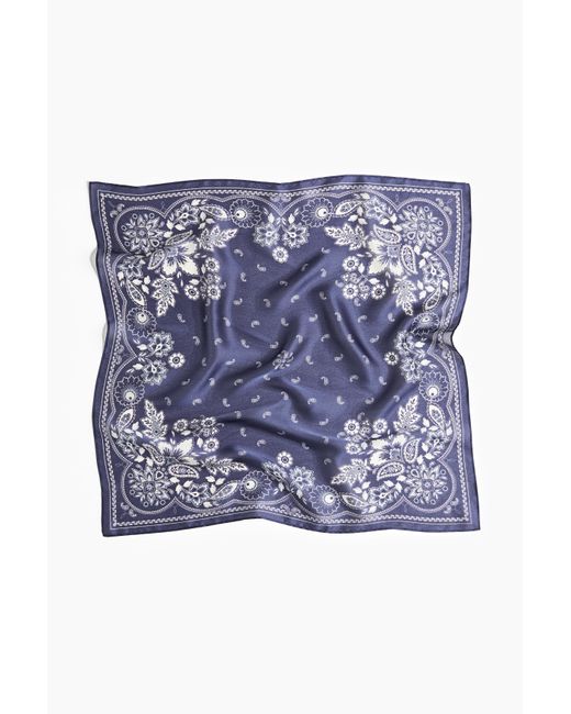 H&M Blue Gemustertes Tuch