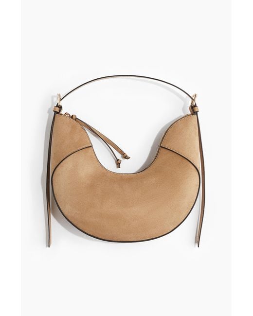 H&M Natural U-förmige Umhängetasche