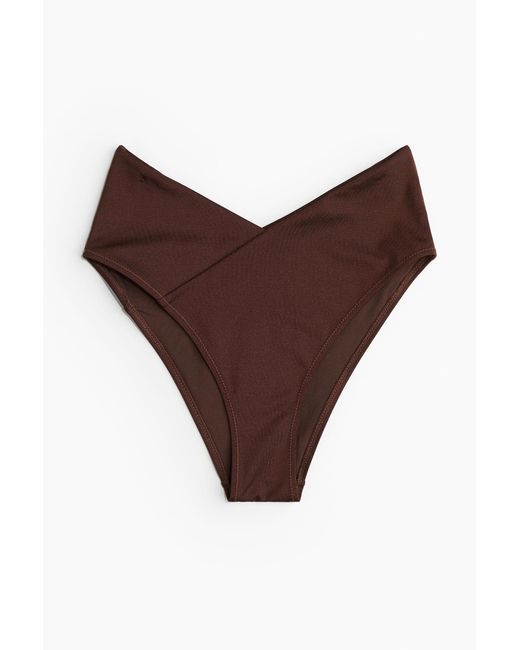 H&M Cheeky Bikinislip in het Brown