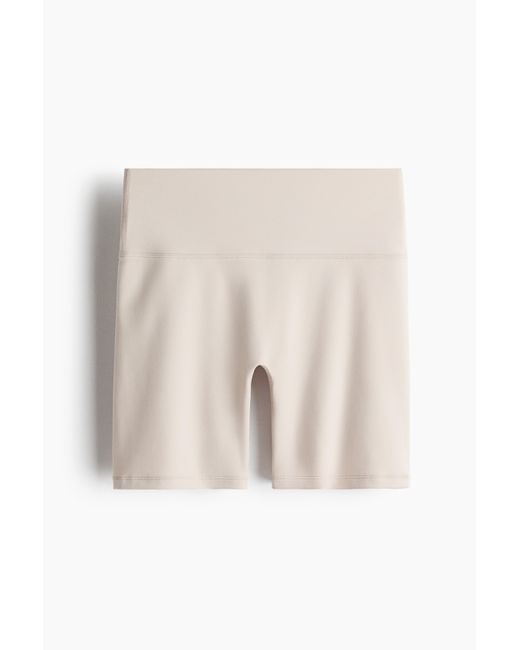 H&M Sportfietsshort Met Softmovetm in het Natural