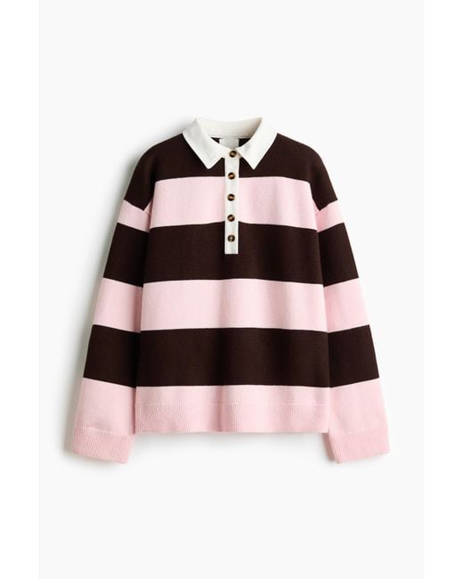 Pull avec col H&M en coloris Red