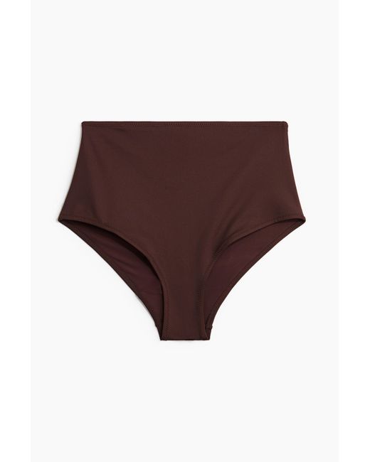 H&M Brown Bikinihose High Waist
