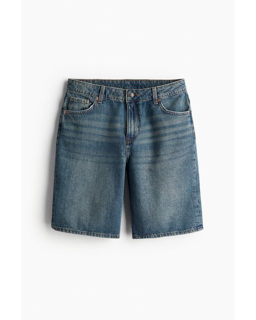 H&M Blue Low Denim Shorts