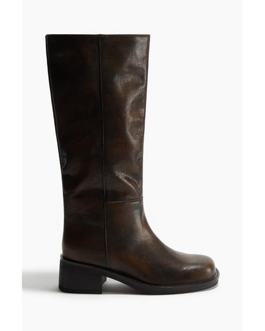 H&M Black Lederboots
