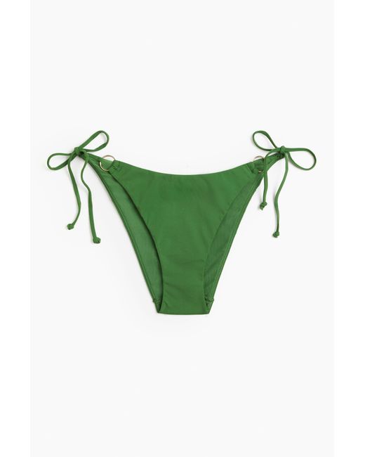 H&M Green Tie-Tanga Bikinihose