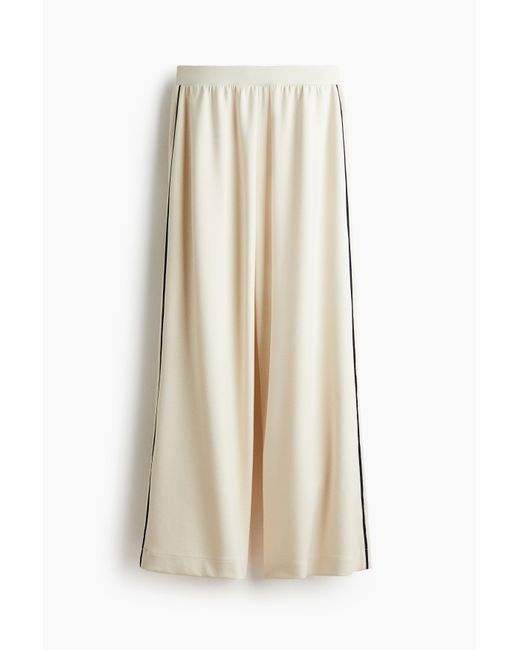 H&M Wijde Broek in het White