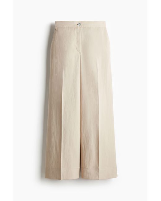H&M Natural Weite elegante Hose