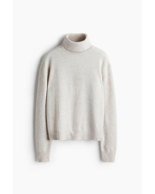 Pull col roulé H&M en coloris White
