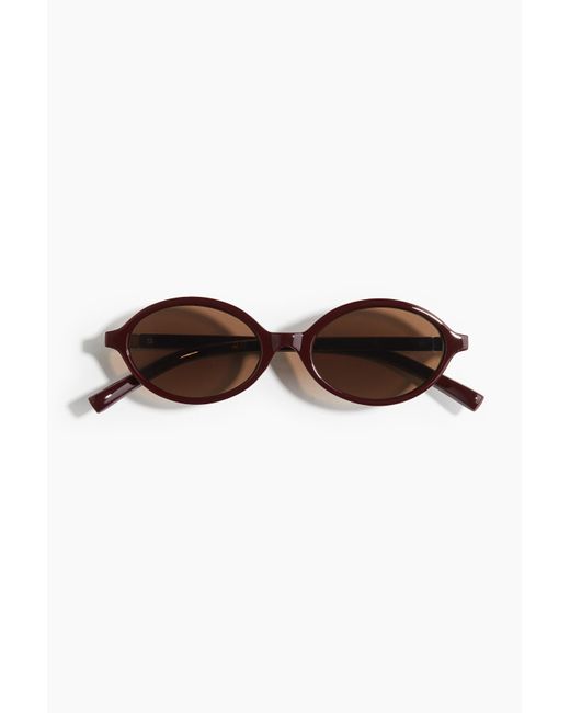 Lunettes de soleil ovales H&M en coloris Brown