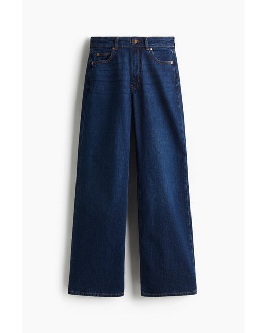 H&M Blue Wide High Jeans