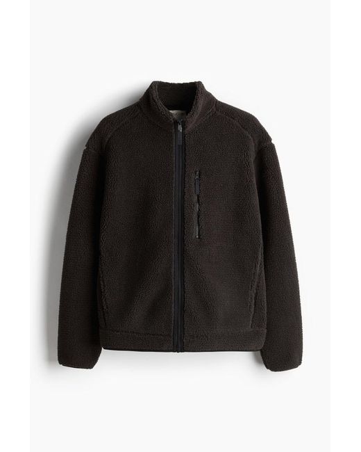 Veste De Sport Regular Fit En Tissu Teddy Bear H M pour homme en coloris Noir Lyst