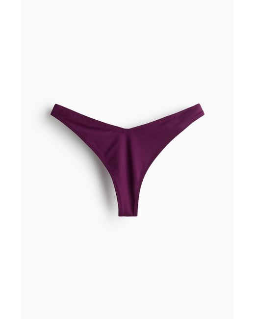 Bas De Maillot String H&M en coloris Purple