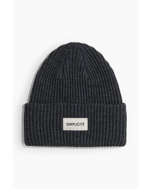 H&M Blue Strickmütze