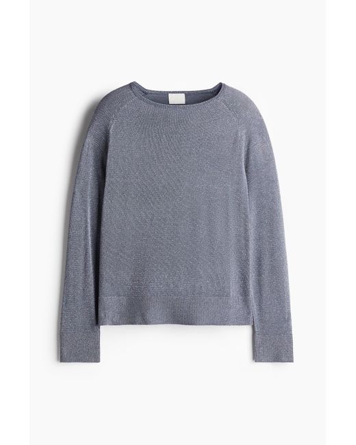 H&M Gray Glitzernder Pullover