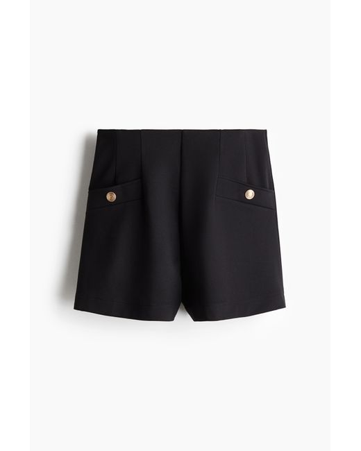 Short en interlock H&M en coloris Black