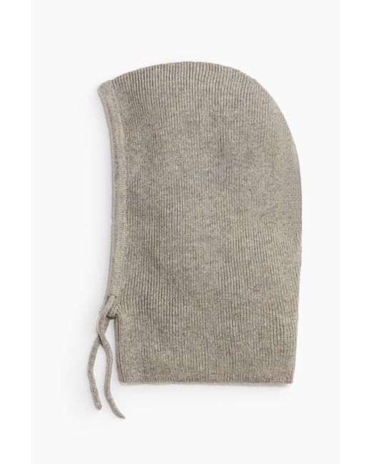 H&M Gray Gerippte Balaklava
