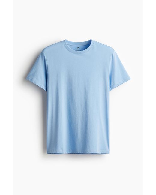 H&M COOLMAX®-T-Shirt Regular Fit in Blue für Herren