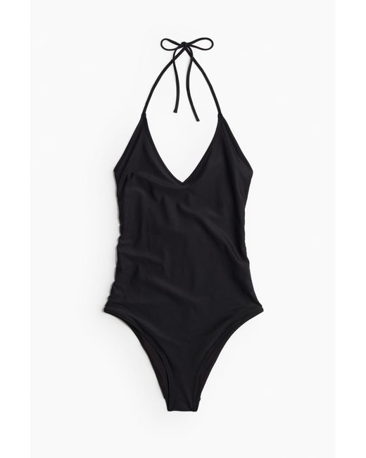 Maillot de bain dos nu H&M en coloris Black