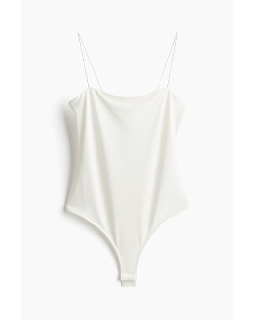H&M White Body mit Spaghettiträgern