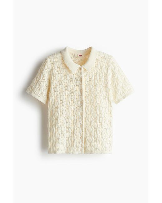 H&M White Seaside Sweater