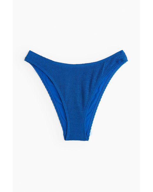 H&M Højtaljjet Bikini-brief in het Blue